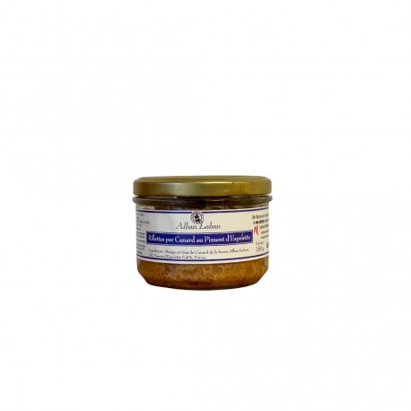  RILLETTES PUR CANARD au piment d’Espelette - 180G